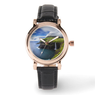 Wasserfälle Färöer, Dänemark Armbanduhr
