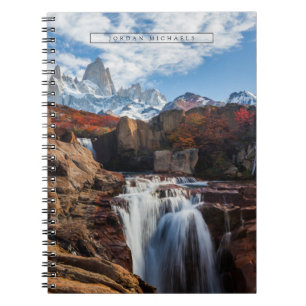 Wasserfälle   Fitz Roy Mountain, Argentinien Notizblock