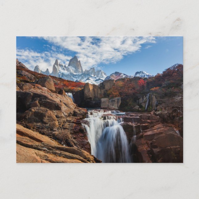 Wasserfälle | Fitz Roy Mountain, Argentinien Postkarte (Vorderseite)