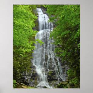 Wasserfälle Große Smokey Mountain Nationalpark Poster
