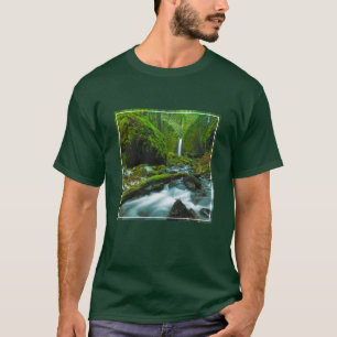 Wasserfälle Grotto Falls, Oregon T-Shirt