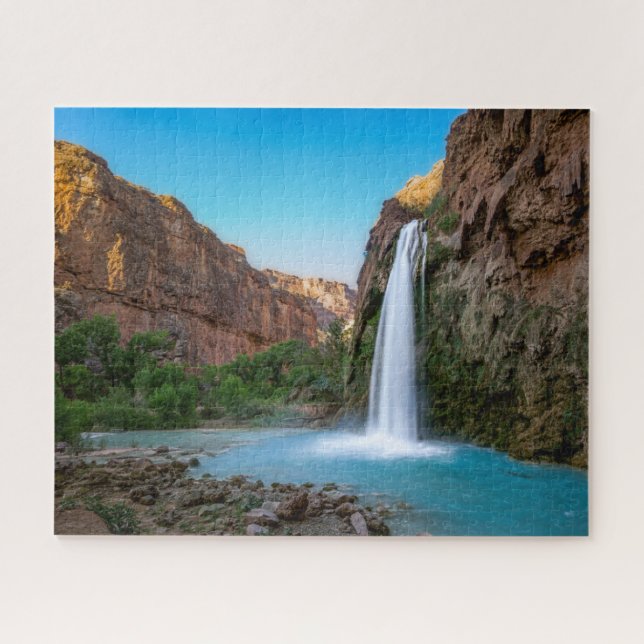Wasserfälle | Havasu-Fälle bei Sunset Puzzle (Horizontal)