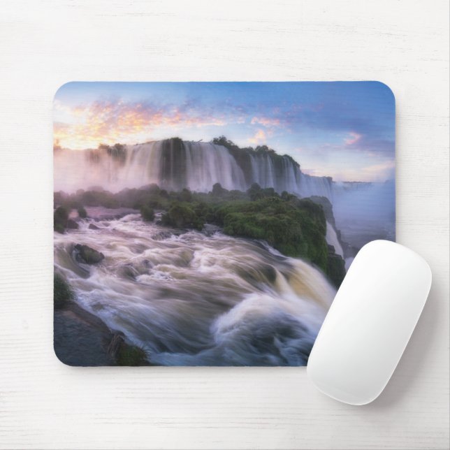 Wasserfälle | Iguazu Waterfall, Brasilien Mousepad (Mit Mouse)