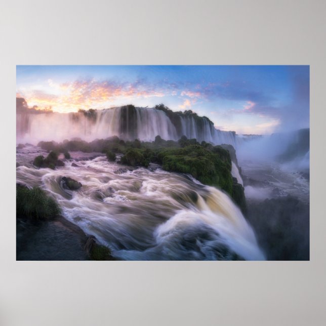 Wasserfälle | Iguazu Waterfall, Brasilien Poster (Vorne)