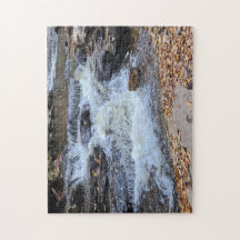 Wasserfälle im Herbst-Puzzle