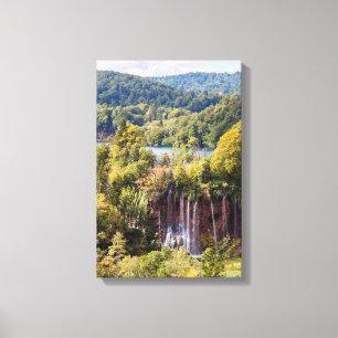 Wasserfälle im Nationalpark Plitvice - Kroatien Leinwanddruck