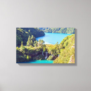 Wasserfälle im Nationalpark Plitvice - Kroatien Leinwanddruck