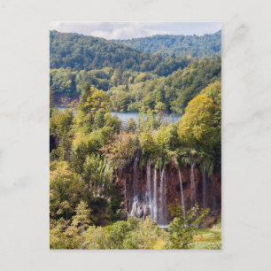 Wasserfälle im Nationalpark Plitvice - Kroatien Postkarte