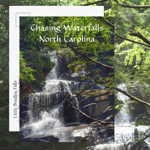 Wasserfälle in den Bergen von North Carolina Foto Postkarte