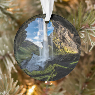 Wasserfälle   Isländischer Wasserfall Ornament