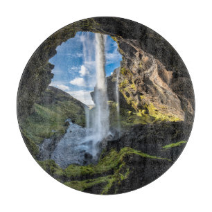 Wasserfälle Isländischer Wasserfall Schneidebrett