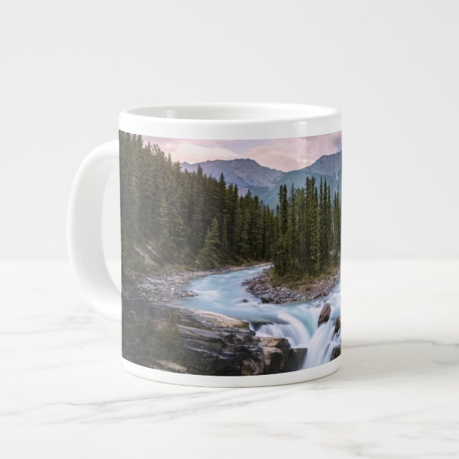 Wasserfälle | Jasper National Park, Kanada Jumbo-Tasse (Vorderseite Links)