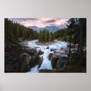 Wasserfälle   Jasper National Park, Kanada Poster