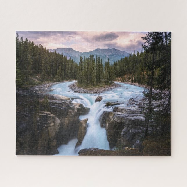 Wasserfälle | Jasper National Park, Kanada Puzzle (Horizontal)