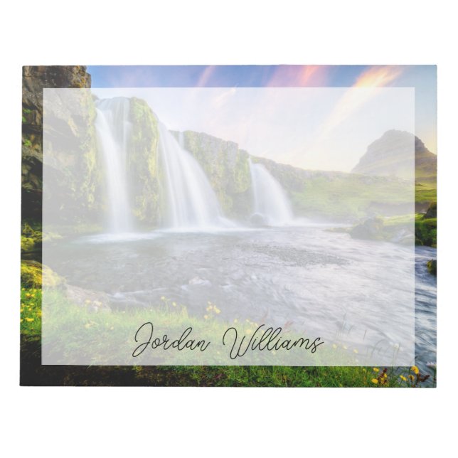 Wasserfälle | Kirkjufellsfoss, Island Notizblock (Vorderseite)