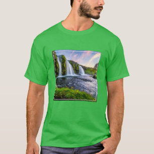 Wasserfälle   Kirkjufellsfoss, Island T-Shirt