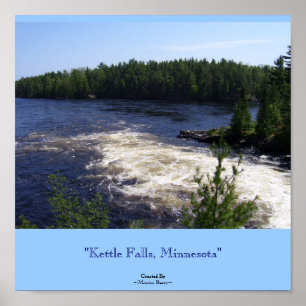 "Wasserfälle, Minnesota" Poster