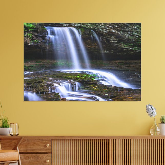 Wasserfälle Natur Entspannung Zuhause Office Bild  Leinwanddruck (Insitu (Wohnzimmer))