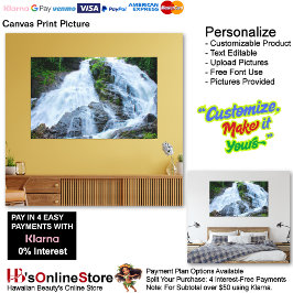 Wasserfälle Nature Relax Zuhause Office Abbildung Leinwanddruck