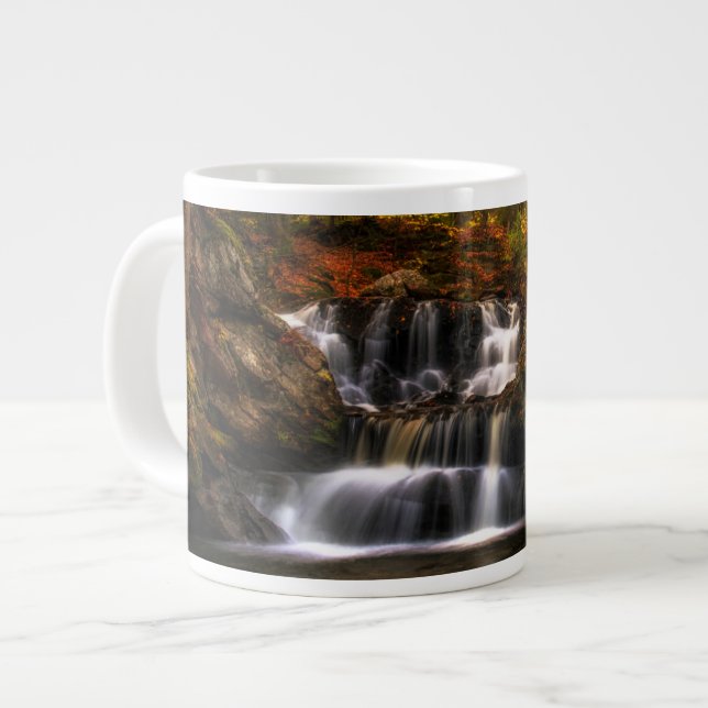 Wasserfälle | New England Connecticut Jumbo-Tasse (Vorderseite Links)