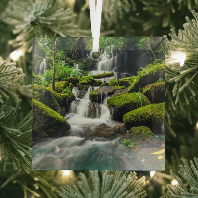 Wasserfälle | Phu Tub Berk Mountain, Thailand Ornament Aus Glas (Insitu)