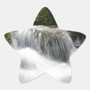 Wasserfälle - Pro Foto. Stern-Aufkleber