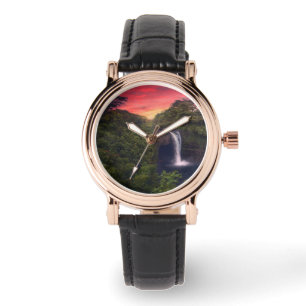 Wasserfälle Regenbogenfälle, Hilo, Hawaii Armbanduhr