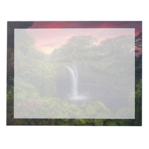 Wasserfälle   Regenbogenfälle, Hilo, Hawaii Notizblock
