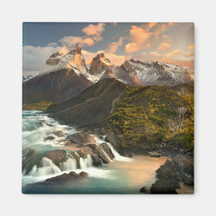 Wasserfälle   Salto Grade Wasserfall Patagonia Chi Magnet