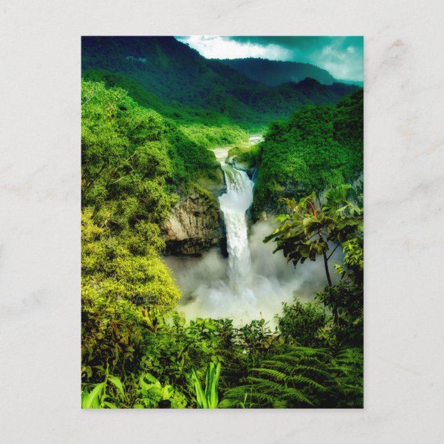 Wasserfälle | San Rafael Falls, Ecuador Postkarte (Vorderseite)