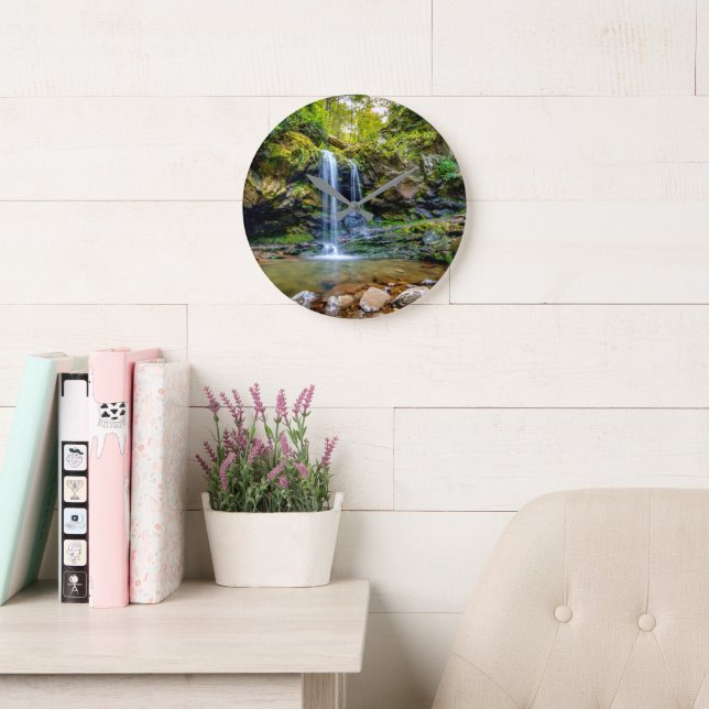 Wasserfälle | Smokey Mountain National Park Große Wanduhr (Lesesaal)