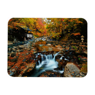 Wasserfälle Takaragawa Onsen Osenkaku, Japan Magnet