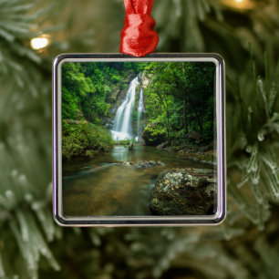 Wasserfälle   Tamnung Waterfall, Phuket Thailand Ornament Aus Metall