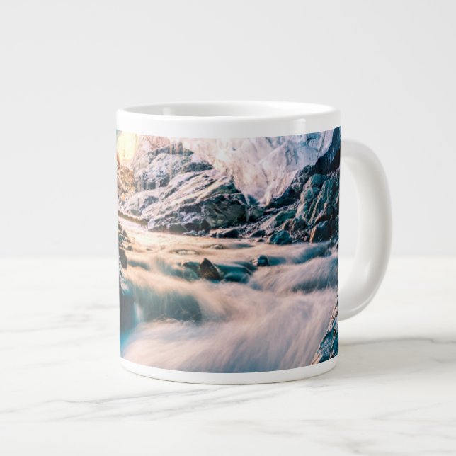 Wasserfälle | Vatnajokull Glacier, Ost-Island Jumbo-Tasse (Vorderseite Rechts)