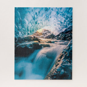 Wasserfälle Vatnajokull Glacier, Ost-Island Puzzle