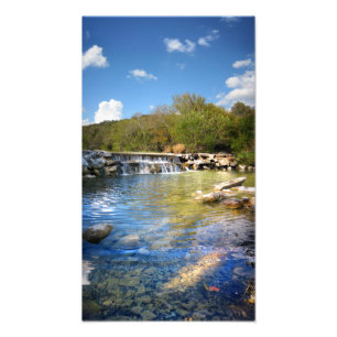 Wasserfälle von Barton Creek in Austin Texas 2 Fotodruck