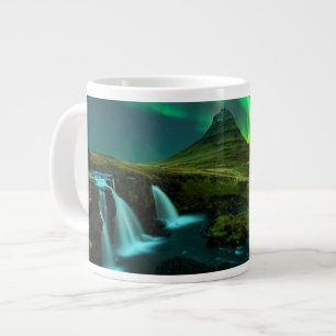 Wasserfälle   Wasserfall Kirkjufellfoss, Island Jumbo-Tasse
