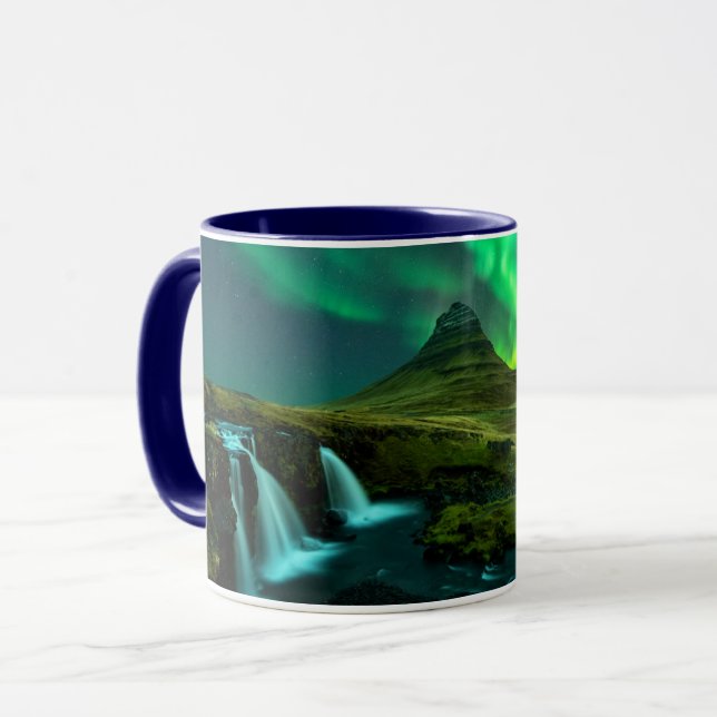 Wasserfälle | Wasserfall Kirkjufellfoss, Island Tasse (Vorderseite Links)