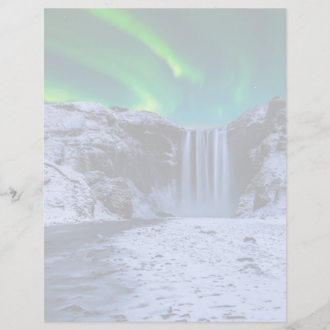 Wasserfälle | Wasserfall Skógafoss (Vorderseite)