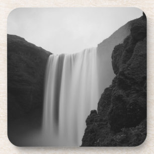 Wasserfälle Wasserfall Skogafoss, Island Getränkeuntersetzer