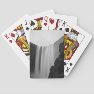 Wasserfälle   Wasserfall Skogafoss, Island Spielkarten