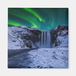 Wasserfälle   Wasserfall Skógafoss Magnet