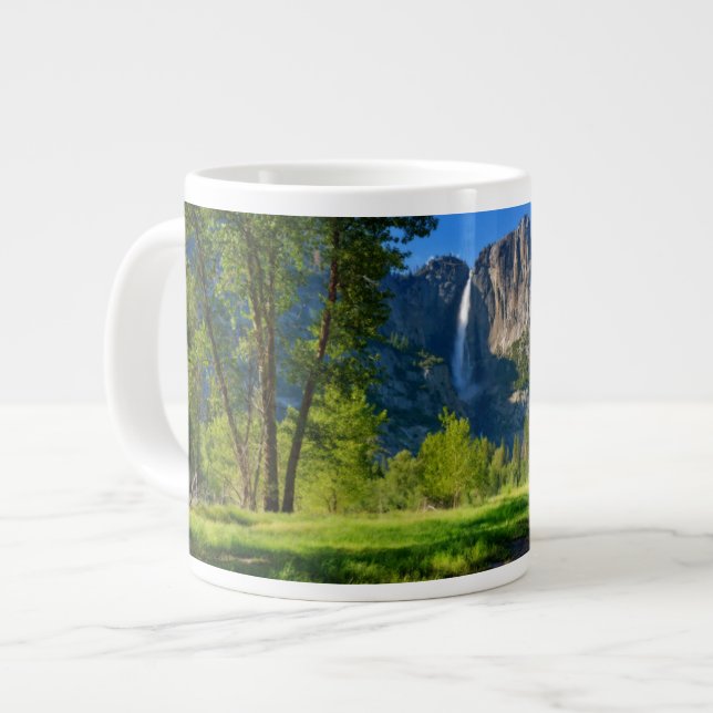 Wasserfälle | Yosemite Falls, Kalifornien Jumbo-Tasse (Vorderseite Links)