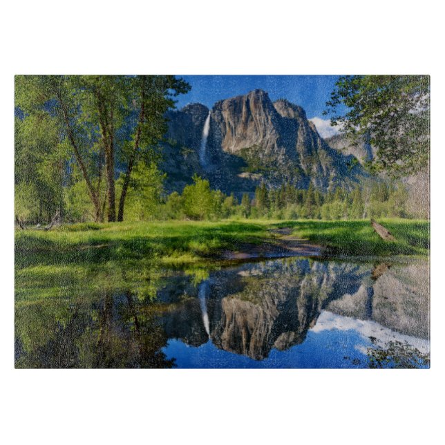Wasserfälle | Yosemite Falls, Kalifornien Schneidebrett (Vorderseite)