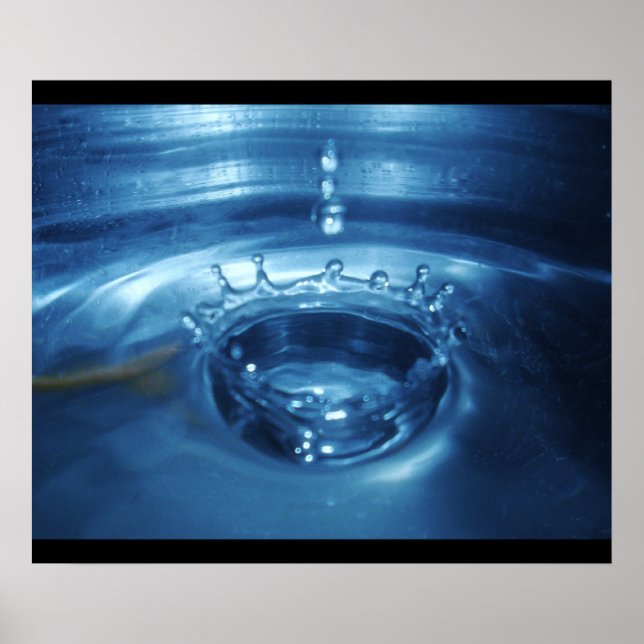 Wasserfallkrone Poster (Vorne)