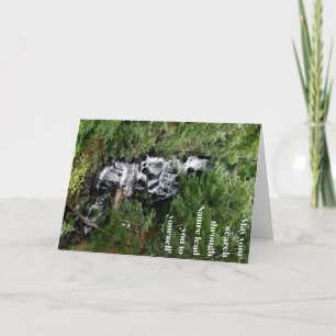 Wasserfallnotecard Karte