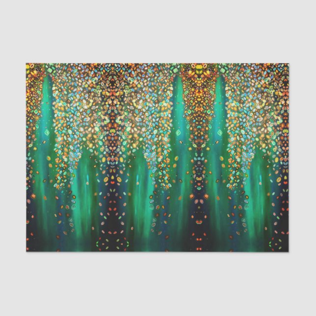 Wasserfallteppich Seidenpapier (Vorderseite)