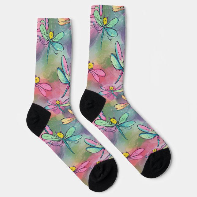 Wasserfarb-Libelle Socken (Rechts)