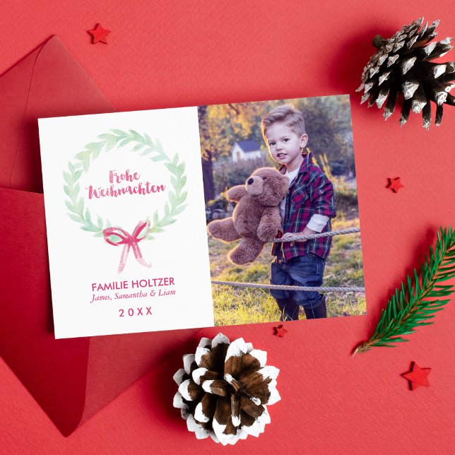 Wasserfarbdraht Frohe Weihnachten Foto (Von Creator hochgeladen)