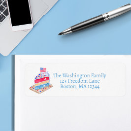 Wasserfarbe 4. Juli Party